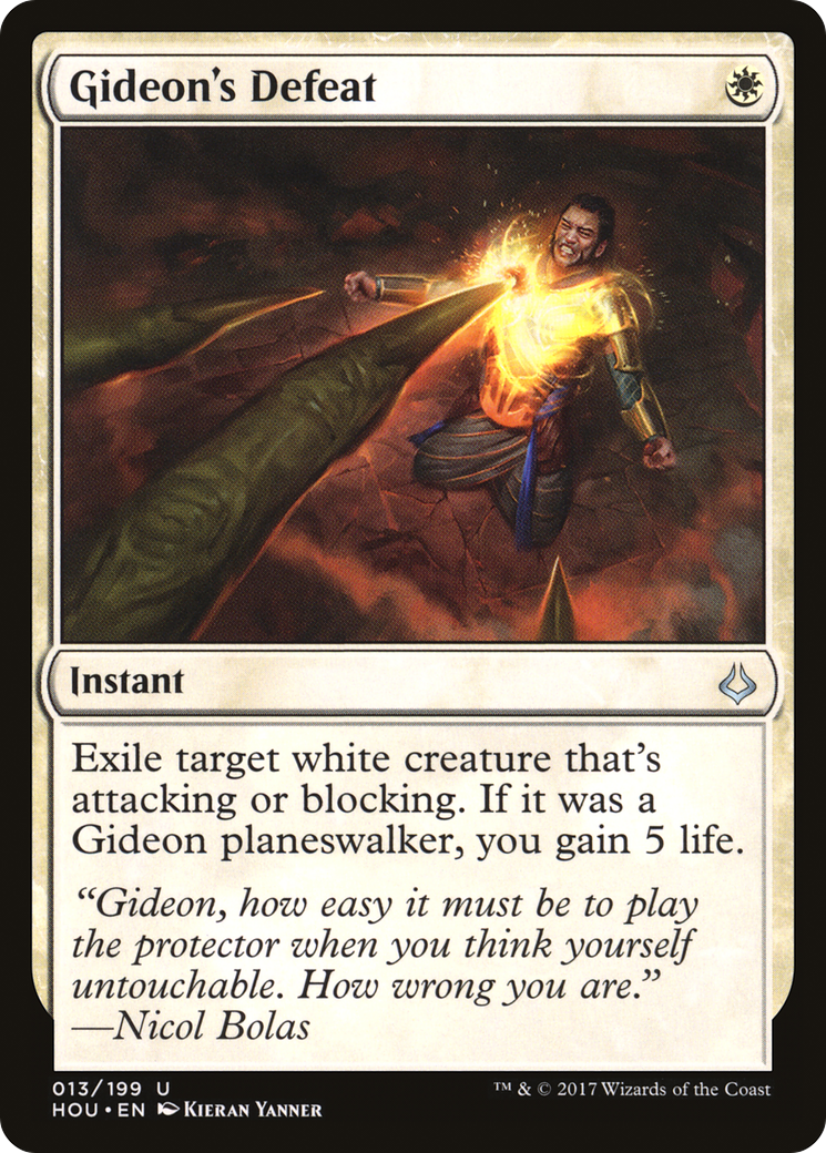 Gideon's Defeat (013) Foil - Hour of Devastation
