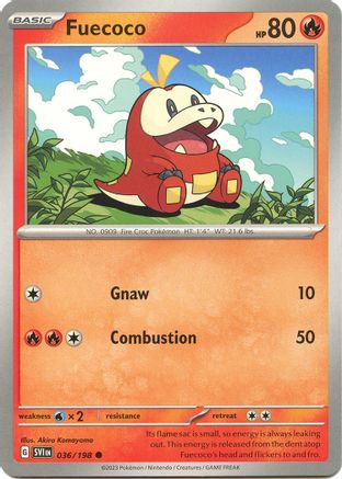 Fuecoco (36) Reverse Holofoil - Scarlet & Violet