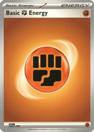 Basic Fighting Energy - 006 (6) - SVE Scarlet & Violet Energies