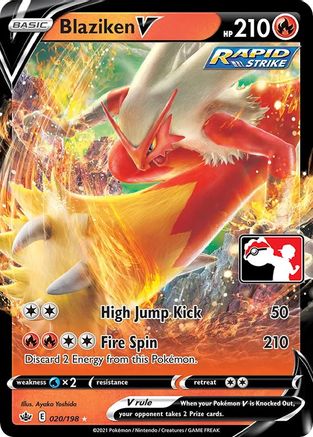 Blaziken V (020/198) [Prize Pack Series One] | Silver Goblin