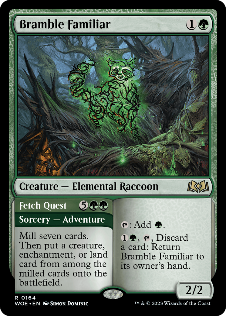 Bramble Familiar // Fetch Quest [Wilds of Eldraine] | Silver Goblin