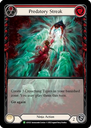 Predatory Streak (Red) - LGS122 (LGS122) Rainbow Foil - Flesh and Blood: Promo Cards