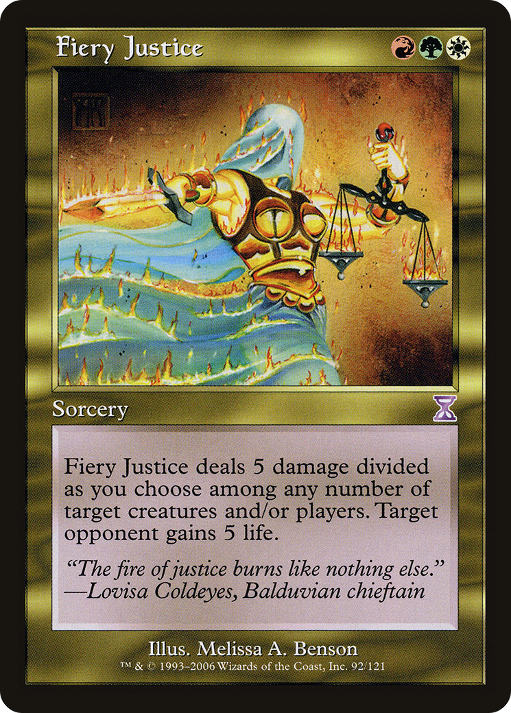 Fiery Justice [Time Spiral Timeshifted] Foil