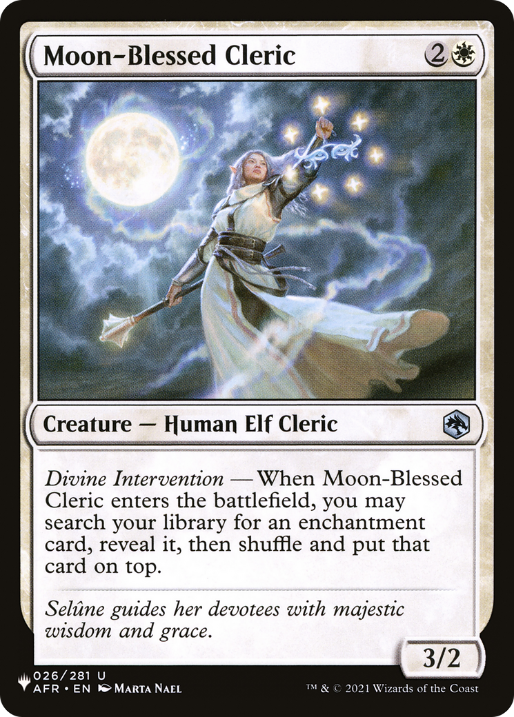 Moon-Blessed Cleric [The List Reprints] | Silver Goblin