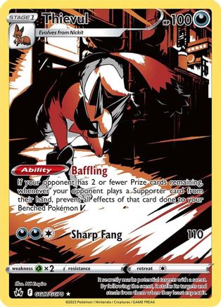 Thievul (GG17) Holofoil - Crown Zenith