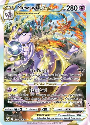 Mewtwo VSTAR (GG44) Holofoil - Crown Zenith