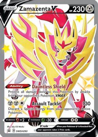Zamazenta V (Shiny) - SWSH293 (SWSH293) Holofoil - SWSH Sword & Shield Promo Cards