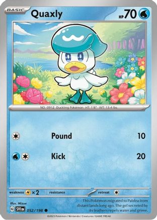 Quaxly - 052/198 (Mirage Holo) (52) Holofoil - Miscellaneous Cards & Products
