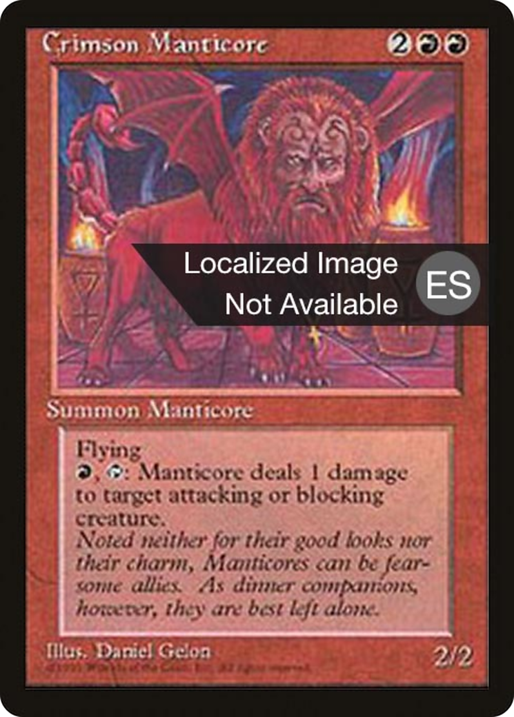 Crimson Manticore [Fourth Edition (Foreign Black Border)] | Silver Goblin