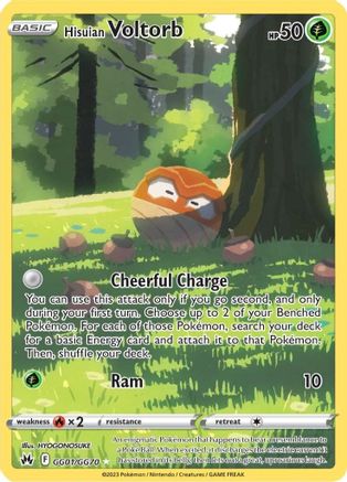 Hisuian Voltorb (GG01) Holofoil - Crown Zenith Galarian Gallery