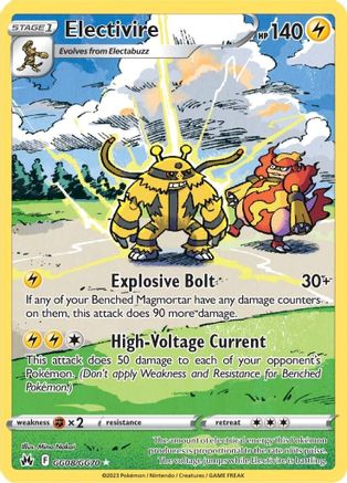 Electivire (GG08) Holofoil - Crown Zenith