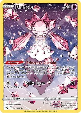 Diancie (GG13) Holofoil - Crown Zenith