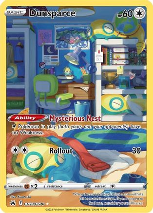 Dunsparce (GG23) Holofoil - Crown Zenith Galarian Gallery