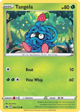 Tangela (4) Reverse Holofoil - Crown Zenith
