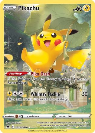 Pikachu (GG30) Holofoil - Crown Zenith