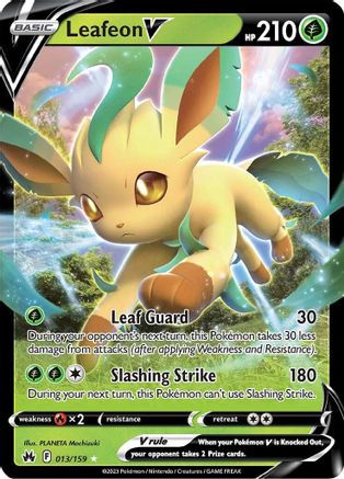 Leafeon V (13) Holofoil - Crown Zenith