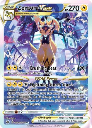 Zeraora VSTAR (GG43) Holofoil - Crown Zenith