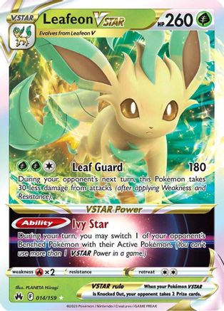 Leafeon VSTAR (14) Holofoil - Crown Zenith