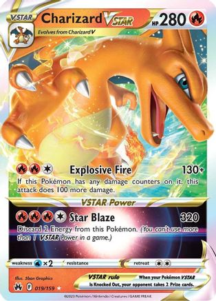 Charizard VSTAR (19) Holofoil - Crown Zenith