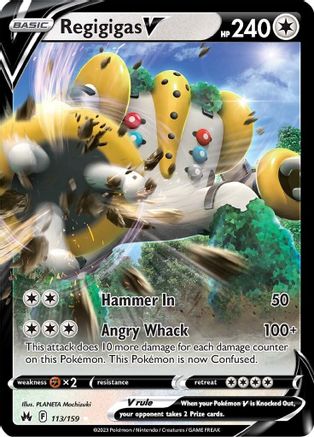 Regigigas V (113) Holofoil - Crown Zenith
