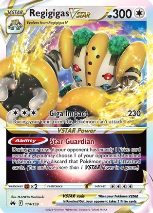 Regigigas VSTAR (114) Holofoil - Crown Zenith