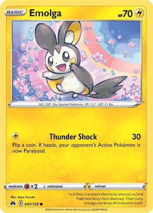 Emolga (47) Reverse Holofoil - Crown Zenith