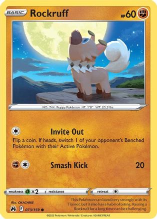 Rockruff (073/159) [Sword & Shield: Crown Zenith] | Silver Goblin