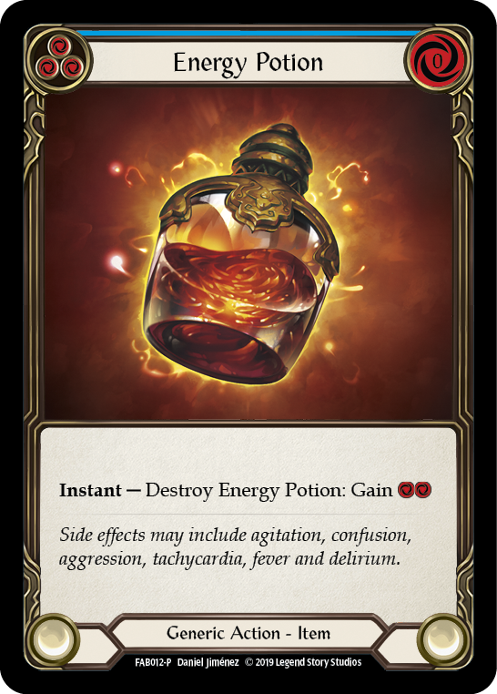 Energy Potion [FAB012-P] (Promo)  1st Edition Cold Foil | Silver Goblin