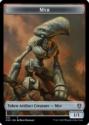 Myr // Thopter Double-sided Token - Commander: Phyrexia: All Will Be One