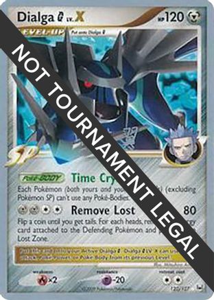 Dialga G LV.X (122/127) (Crowned Tiger - Tsubasa Nakamura) [World Championships 2009] | Silver Goblin