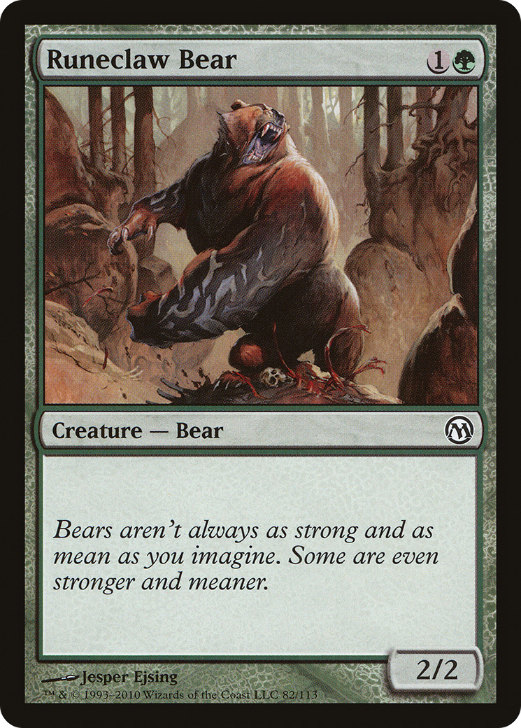 Runeclaw Bear [Duels of the Planeswalkers] | Silver Goblin