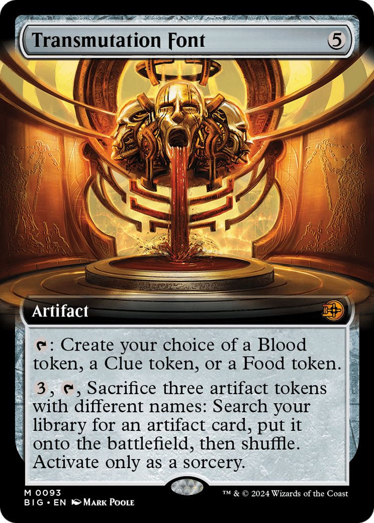 Transmutation Font (Extended Art) [Outlaws of Thunder Junction: The Big Score] Foil