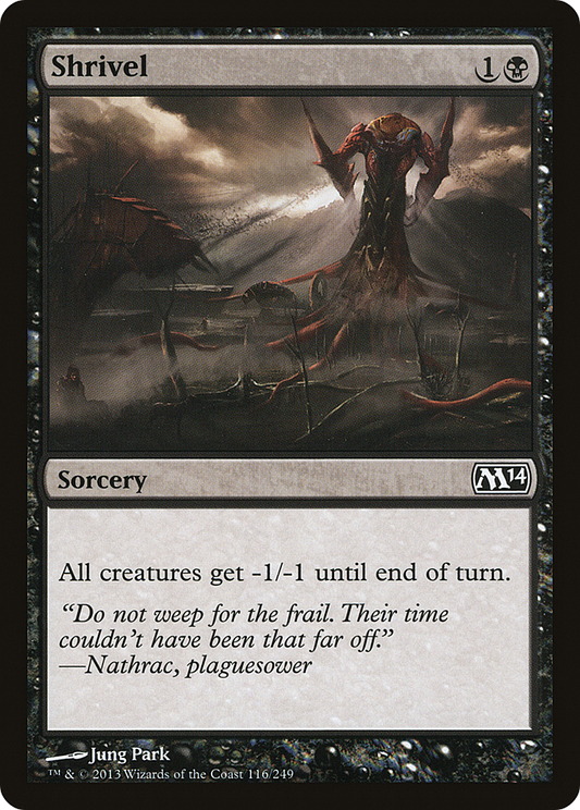 Shrivel [Magic 2014] Foil