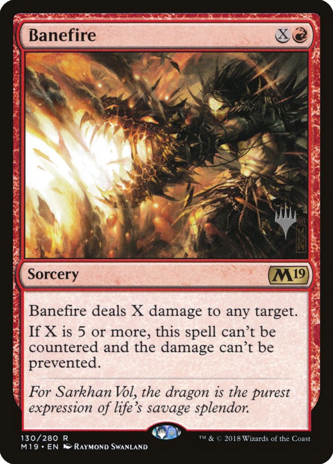 Banefire (Promo Pack) [Core Set 2019 Promos] | Silver Goblin