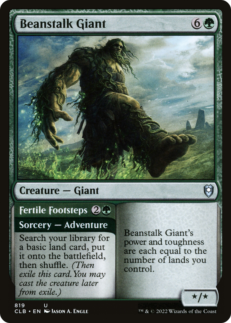 Beanstalk Giant // Fertile Footsteps [Commander Legends: Battle for Baldur's Gate]