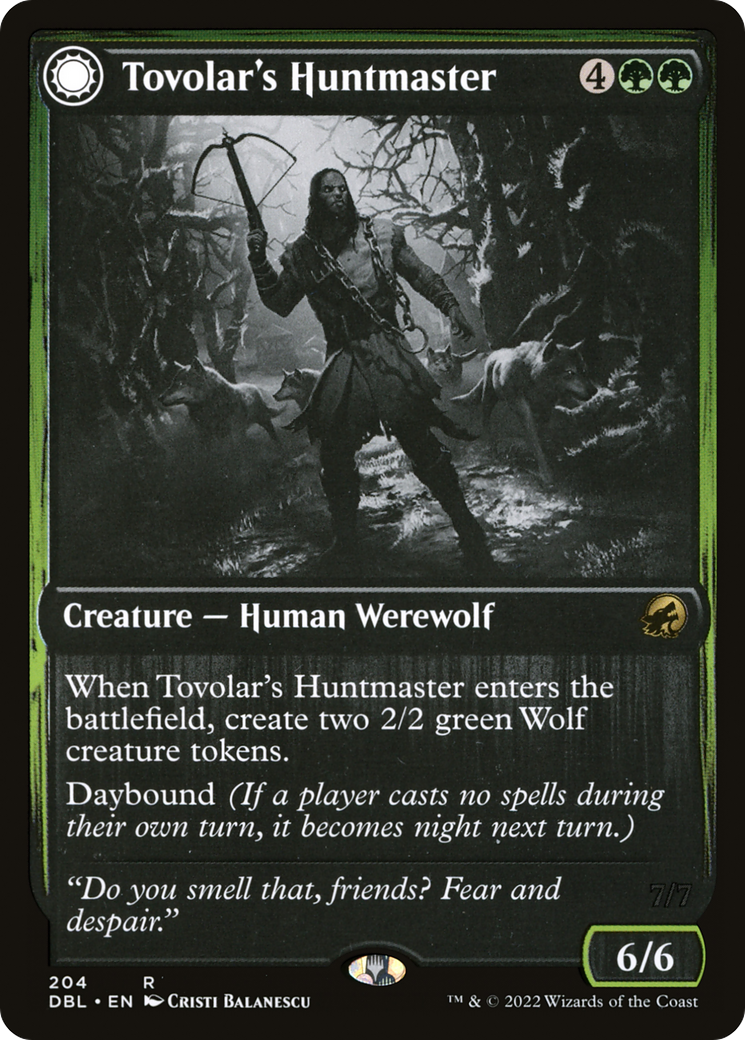 Tovolar's Huntmaster // Tovolar's Packleader [Innistrad: Double Feature] Foil
