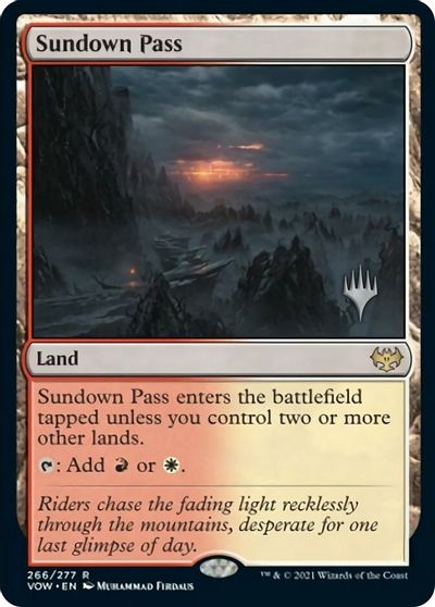 Sundown Pass (Promo Pack) [Innistrad: Crimson Vow Promos] | Silver Goblin