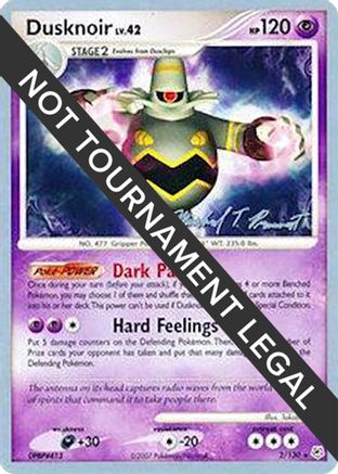 Dusknoir LV.42 (2/130) (Boltevoir - Michael Pramawat) [World Championships 2010] | Silver Goblin