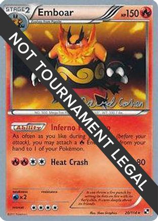 Emboar (20/114) (Twinboar - David Cohen) [World Championships 2011] | Silver Goblin