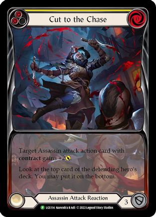 Cut to the Chase (Yellow) - LGS114 (LGS114) Rainbow Foil - Flesh and Blood: Promo Cards