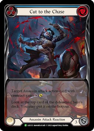 Cut to the Chase (Blue) - LGS115 (LGS115) Rainbow Foil - Flesh and Blood: Promo Cards