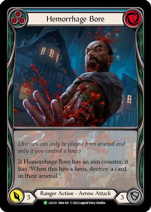 Hemorrhage Bore (Blue) (LGS121) Rainbow Foil - FaB Promos