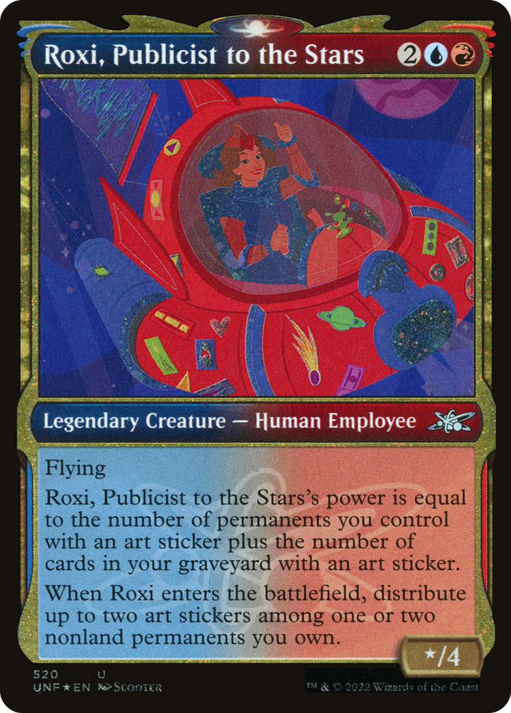 Roxi, Publicist to the Stars (Showcase) (Galaxy Foil) (Showcase) (520) Foil - Unfinity