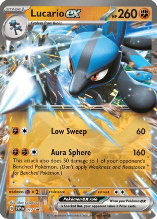 Lucario ex - 017 (17) Holofoil - SV Scarlet & Violet Promo Cards