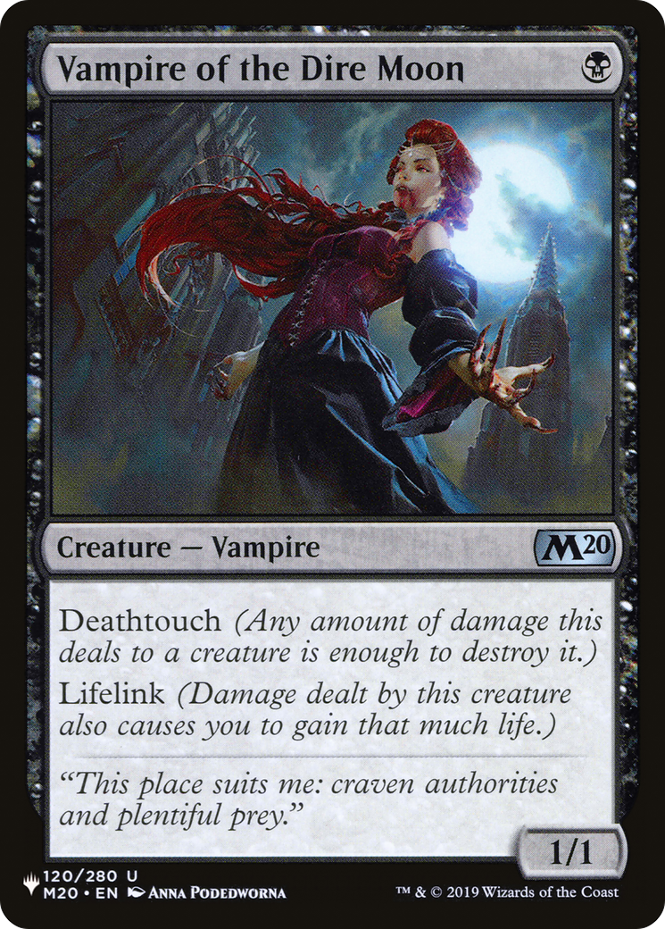 Vampire of the Dire Moon [The List Reprints] | Silver Goblin