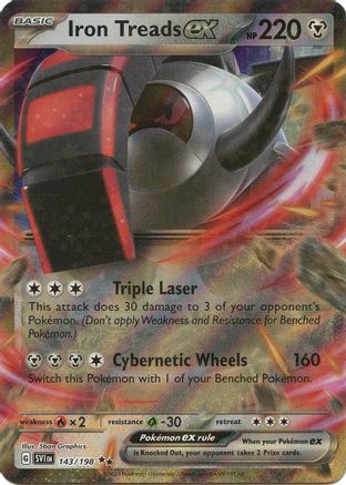 Iron Treads ex - 143/198 (143) Holofoil - SV01 Scarlet & Violet Base Set