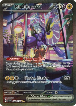 Miraidon ex (244) Holofoil - Scarlet & Violet
