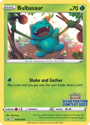 Bulbasaur (Illustration Contest 2022) (SWSH303) - SWSH Sword & Shield Promo Cards