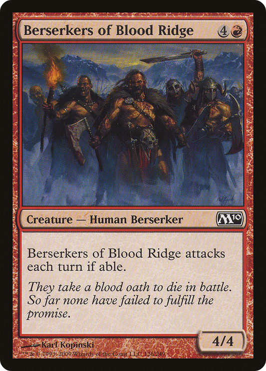Berserkers of Blood Ridge [Magic 2010] Foil