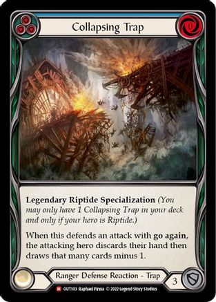 Collapsing Trap (OUT103) Rainbow Foil - Outsiders